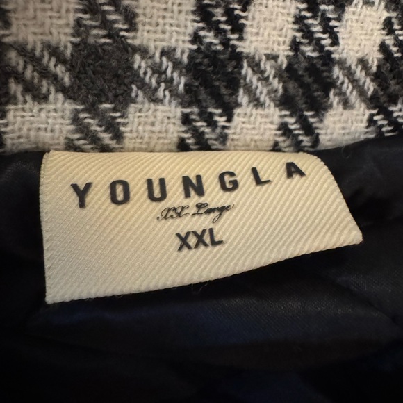 YOUNGLA Plaid Jacket- Black and White Houndstooth - Picture 9 of 12